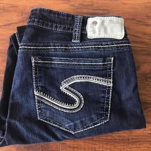 Silver Frances Capris